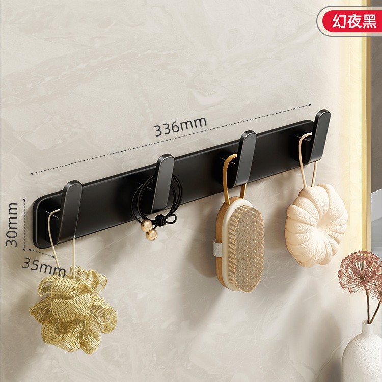 Detrás del gancho de la puerta percha de ropa dormitorio colgar en la pared de carga de perforación-libre dormitorio sombrero artefacto de almacenamiento