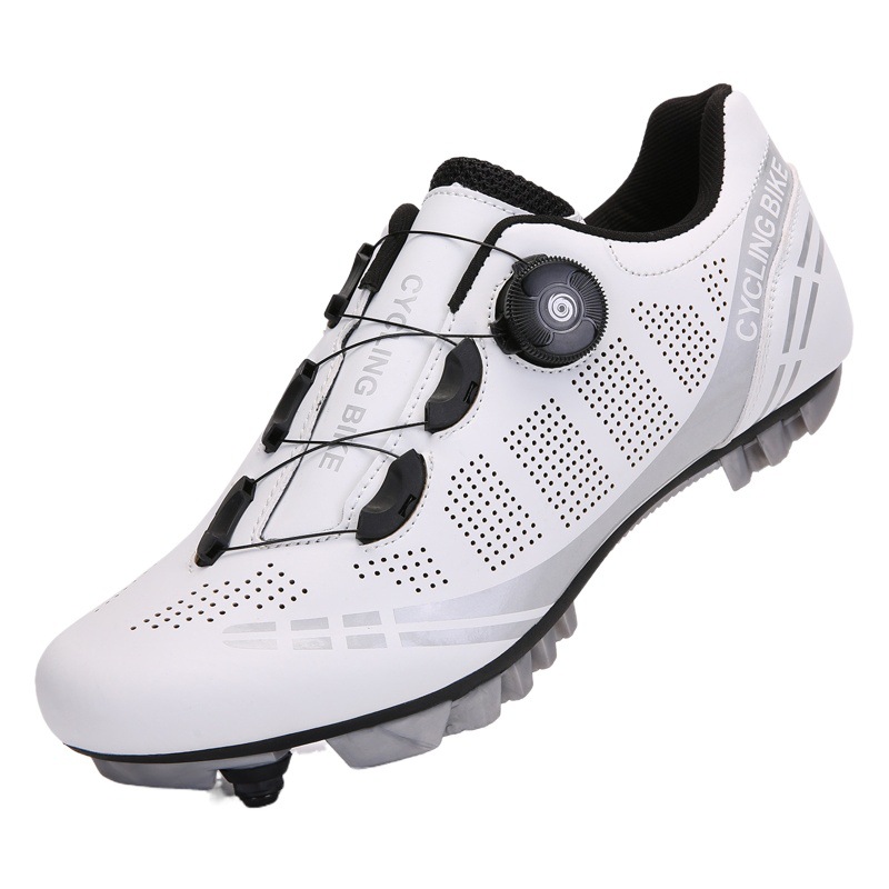 卸売りの大きいサイズの騎行靴の高速道路の車は靴の男性の自転車の靴をロックしません。