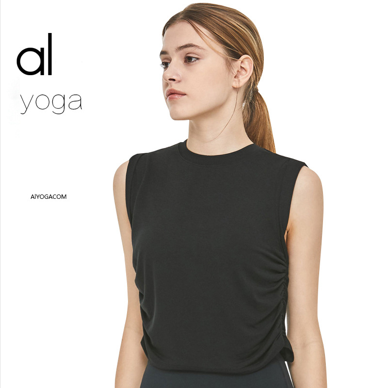 short sexy vest sleevless with a round collar
