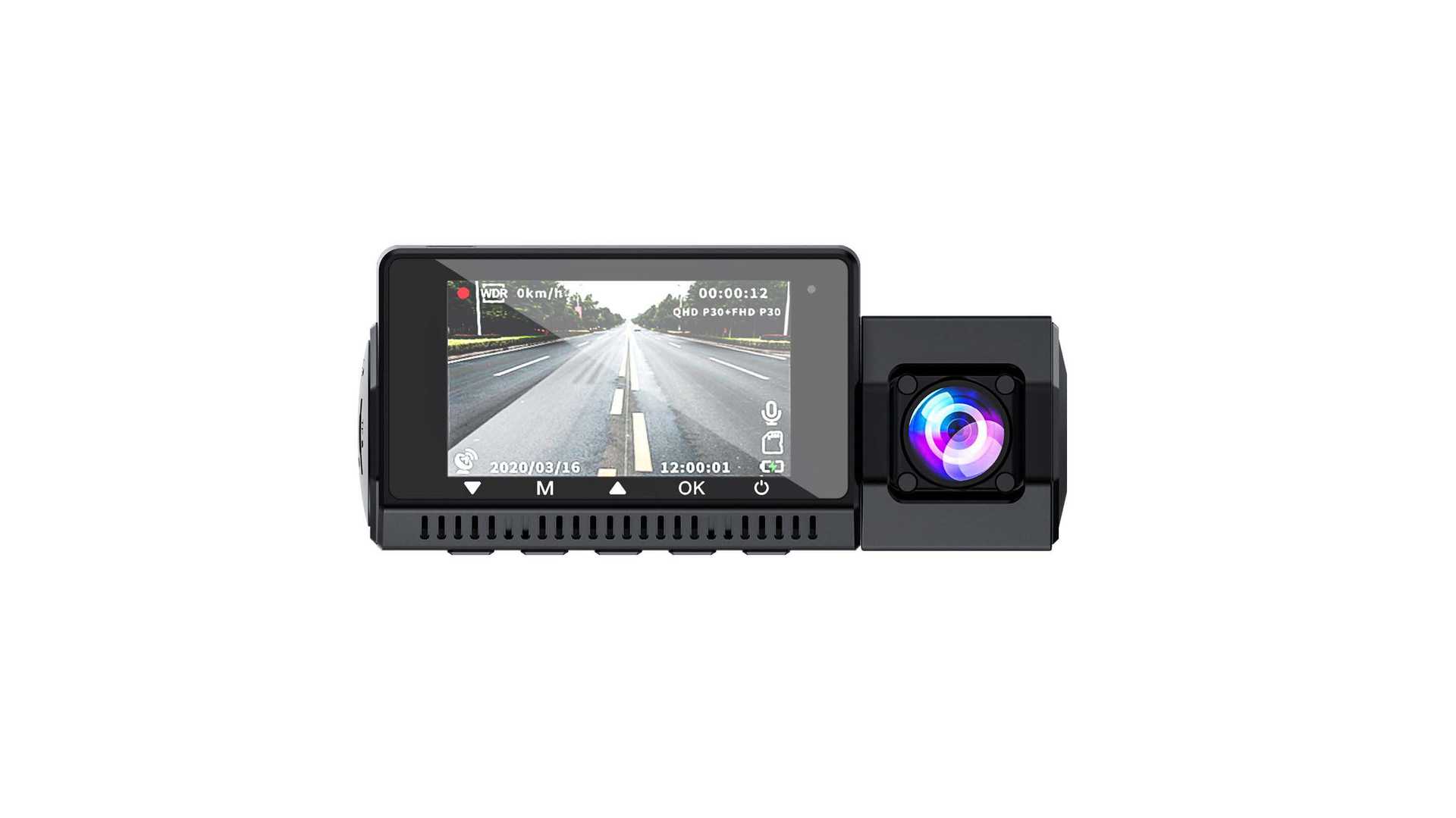 Car Dvr Three-Way Recording Wifi Mobile Phone Connection Dashcam 4K High-Definition Night Vision Driving Recorder Three-Way Recording
