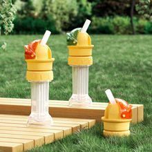 2024款瓶盖转换头便携式儿童吸管盖防呛喝水神器宝宝矿泉水转换嘴