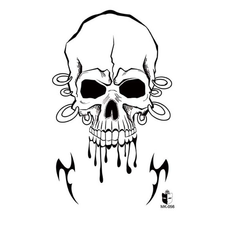 Animal blanco y negro desechable pegatinas de tatuaje belleza pegatinas de tatuaje moda estética patrón de personalidad dama pegatinas de tatuaje