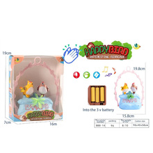 手提鸟笼带灯光动作声控鸟猫狗小鸟灯笼儿童玩具感应鸟笼电动声控