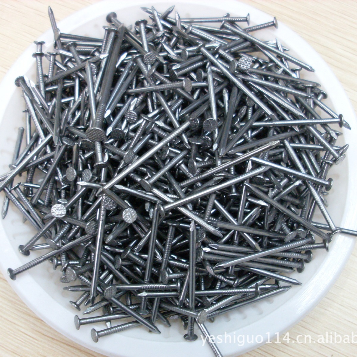 供应抛光铁钉长度直径25,30,40，50，80,100mm   表面抛光网状帽