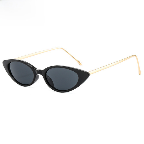 New Small Rim Cat-Eye Sunglasses, AliExpress Trendy Metal Frame Sunglasses, Wholesale European and American Retro Sunglasses Manufacturer