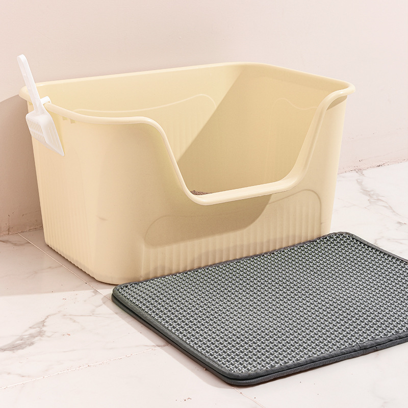 밀크 화이트 + 고양이 모래 매트