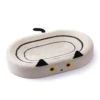 Oval black cat