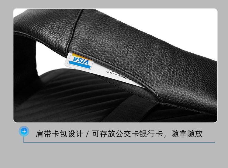 Ba lô nam da bò thật cao cấp đựng laptop 15,6 inch, ba lô công sở dung tích lớn 20–35L đi công tác du lịch — màu đen chi tiết 15