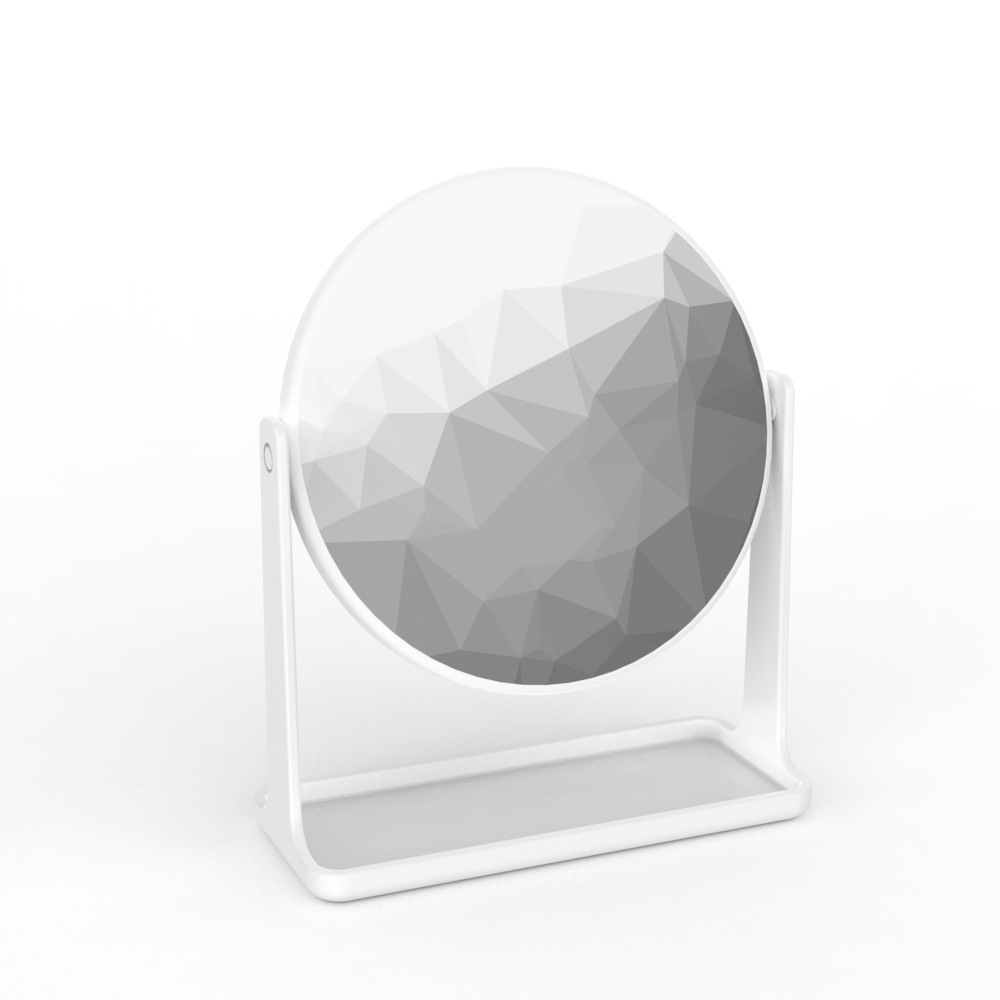 Espejo de maquillaje de impresión espejo de escritorio vestidor dormitorio en casa Nórdico giratorio simple espejo redondo