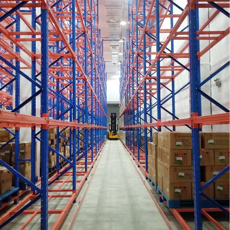 大型立体云仓库三项叉车货架10米高窄巷道重型高位横梁式仓储托盘