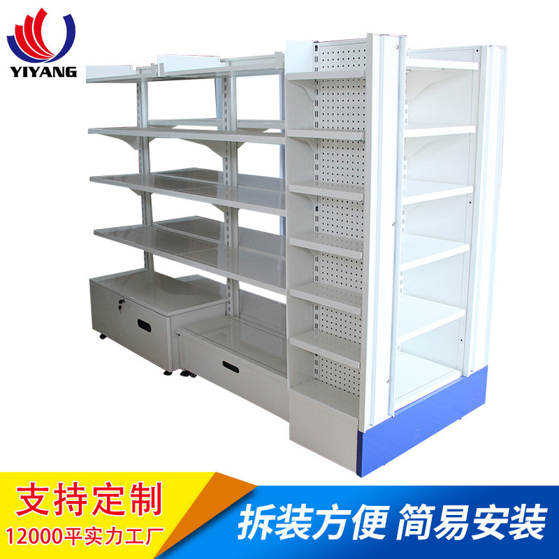 苏州货架重量型双面组合超市金属展示架店址加厚超市货架厂家