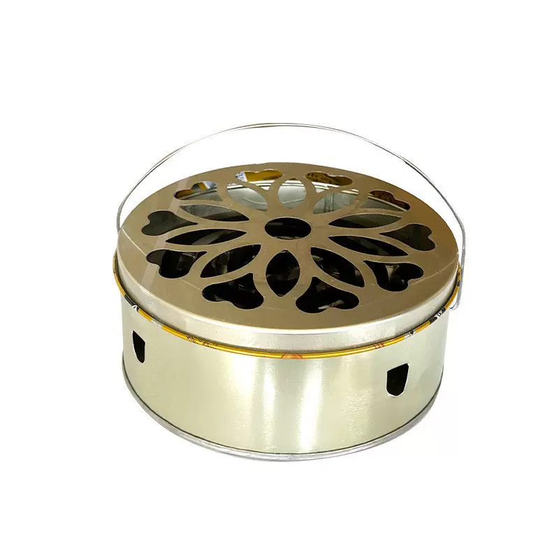 提手款防火蚊香盒便捷金属蚊香接灰托盘带盖蚊香架香薰炉