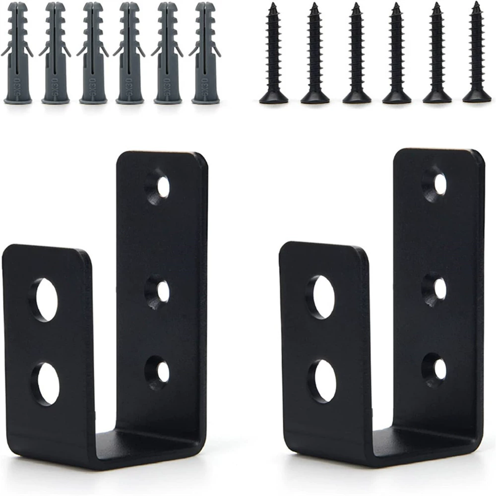 Усиленный настенный кронштейн-защелка для самостоятельной установки, железный каркас для ограничения открывания двери, крюк для плитки, U-образный кронштейн