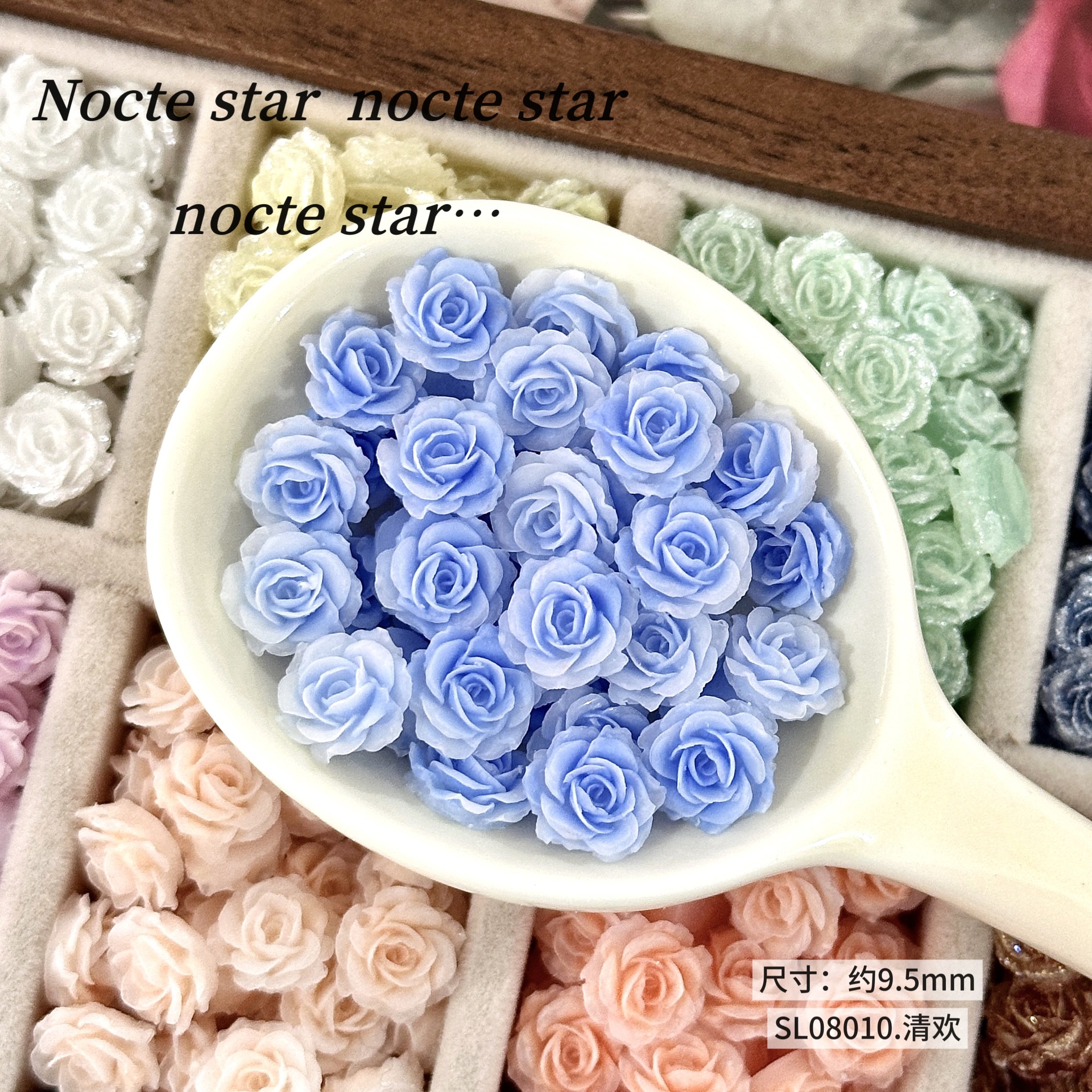 キャンディーカラーの多用途樹脂造花手作り diy 花ビーズアクセサリー材料ハンドブレスレットルースビーズブレスレットアクセサリー