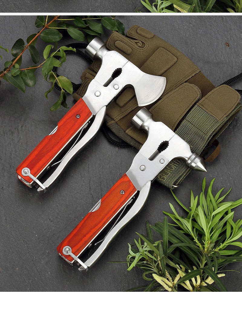 Car Safety Hammer, Stainless Steel Tapered Hammer, Ax Hammer, Glass Window Breaker, Multi-Functional Escape Hammer, Emergency Life-Saving Tool