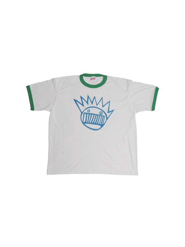 Ween Ringer rock music american retro slim fit right shoulder contrast color white short sleeve T-shirt Ween Ringer rock music american retro slim fit right shoulder contrast color white short sleeve T-shirt