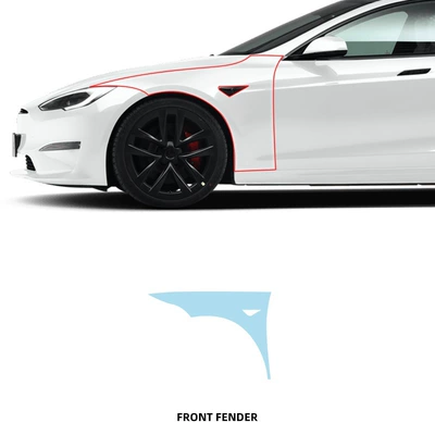 car clothing TPU film – Car paint protective film - single-front-leaf-board-tpu-transparent-protective-film-21-24-tesla-models