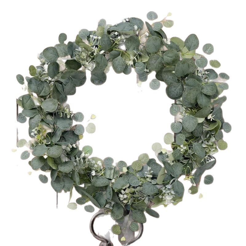 国境を越えたシミュレーション藤条ユーカリ金銭葉偽花藤緑植ストラップクリスマス藤蔓装飾家庭手作り置物|undefined