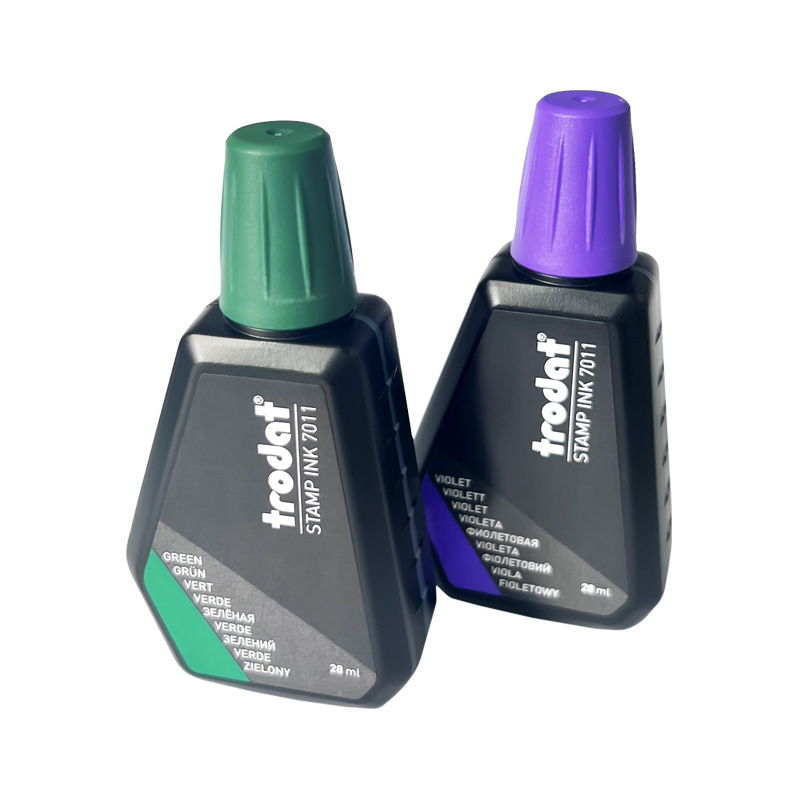 Trodat Zhuoda genuino 7011 aceite de impresión de tinta de retorno a base de agua aceite de impresión de tinta de retorno material de sello de tinta de impresión especial al por mayor