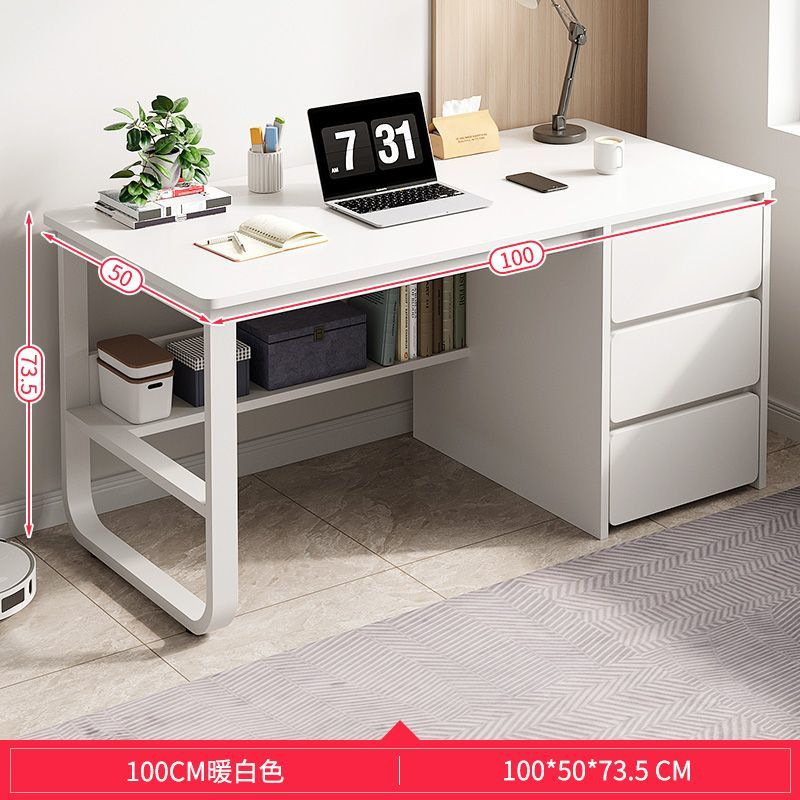 [심플 데스크탑 11MM] 100CM 웜화이트