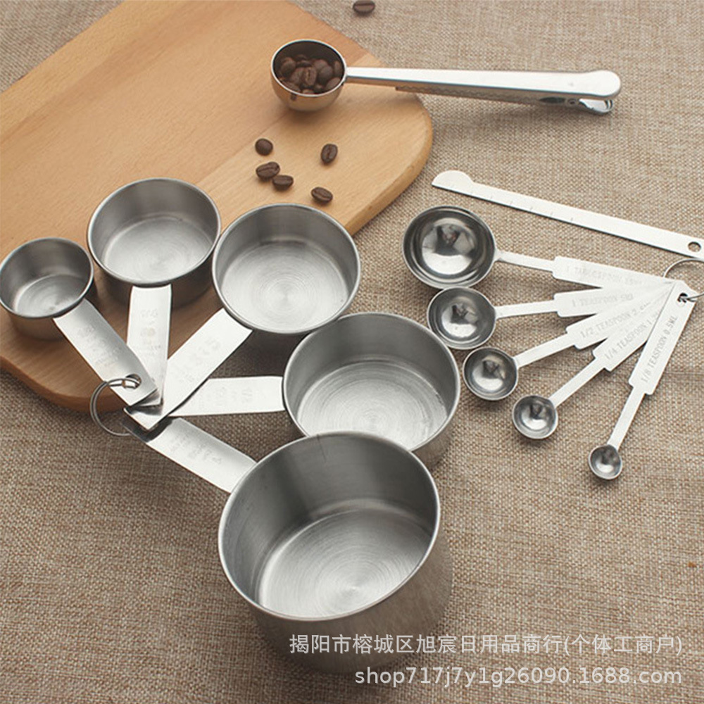 Stainless Steel Multifunctional Baking Measuring Spoon Measuring Cup Kitchen Gadget Seasoning Spoon Coffee Measuring Spoon Food Grade