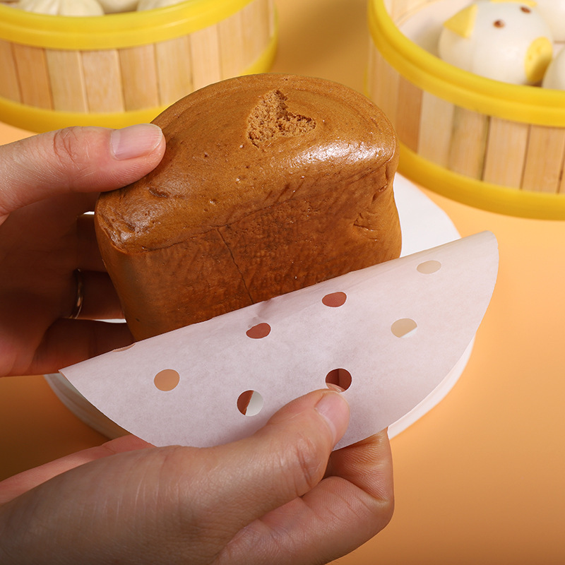 食品グレードの蒸し器紙使い捨て増粘ノンスティック蒸しパン紙家庭用 100 枚卸売|undefined