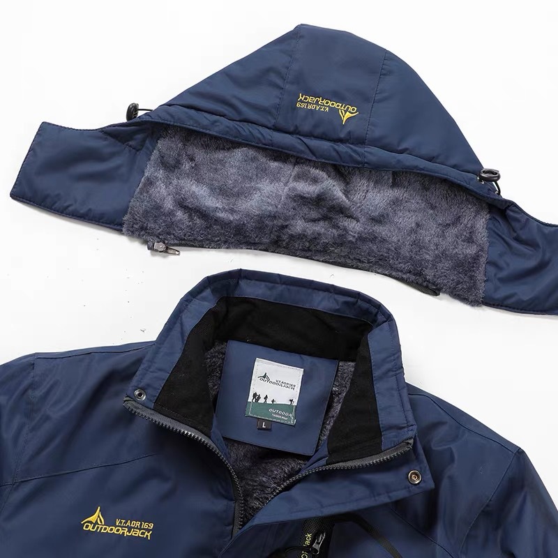 Men’s Winter Fleece-Lined Jacket – Heavyweight Thermal Outdoor Coat With Detachable Inner Layer (L-6XL) | Windproof Workwear & Hiking Jacket_voghion.com