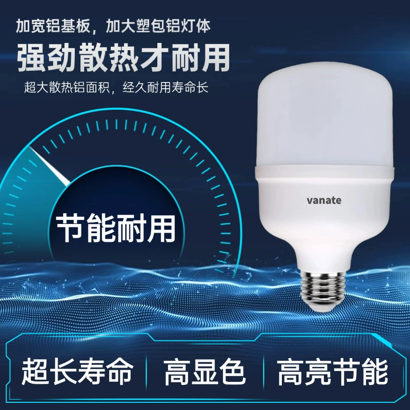 LED сверхяркая энергосберегающая лампа для помещений, защита глаз, с резьбовым цоколем