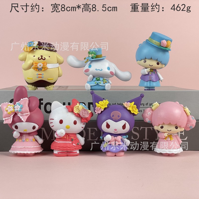 包邮凯蒂猫KT潮玩盲盒公仔手办桌面汽车载摆件少女心生日礼物|undefined