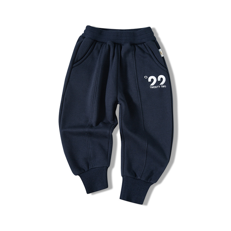Marca de moda estilo INS ropa para niños pantalones para niños Otoño e Invierno nuevos pantalones de chándal para niños letras Pantalones deportivos casuales para niños image 7