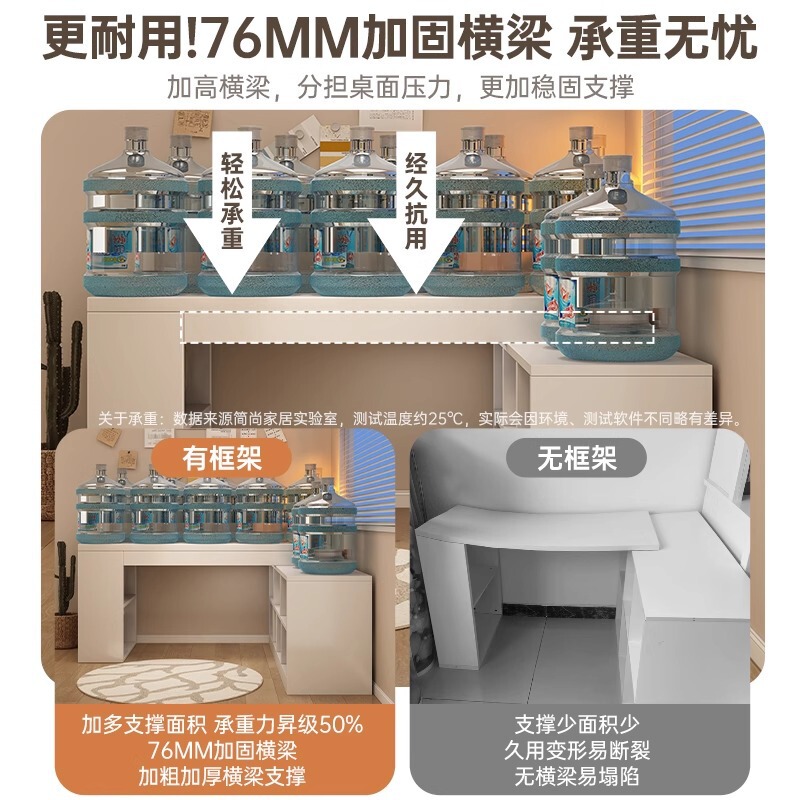 デスクと本棚一体型テーブルコーナーデスク学生ホームコーナーライティングデスクL字型デスク寝室コンピュータデスク|undefined
