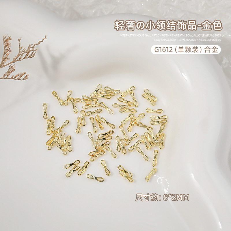 Mini Lazo para Decoración de Uñas con Circonita, Aleación, Nuevo 2025, Pequeño Lazo para Decoración de Uñas, Venta al por Mayor image 9