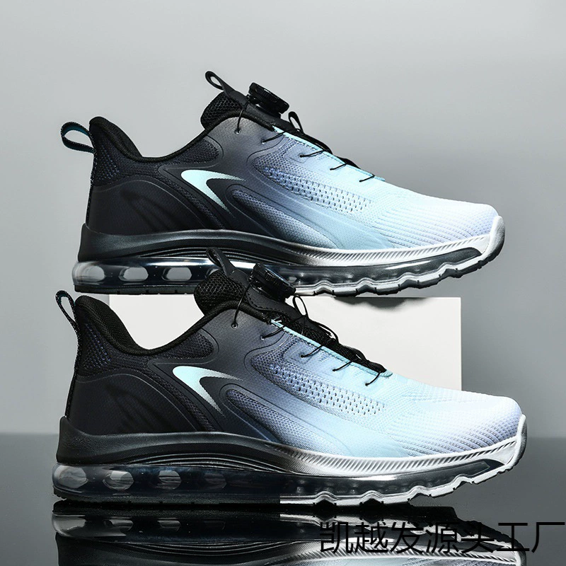 Вращающиеся крутящие пряжки Мужская обувь Летняя дышащая сетка летающая сетка