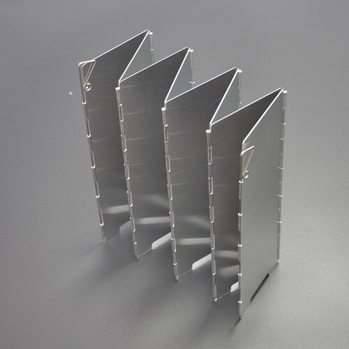 Outdoor camping stove windshield portable folding aluminum alloy windshield stove head heat gathering plate 12 pieces with box
