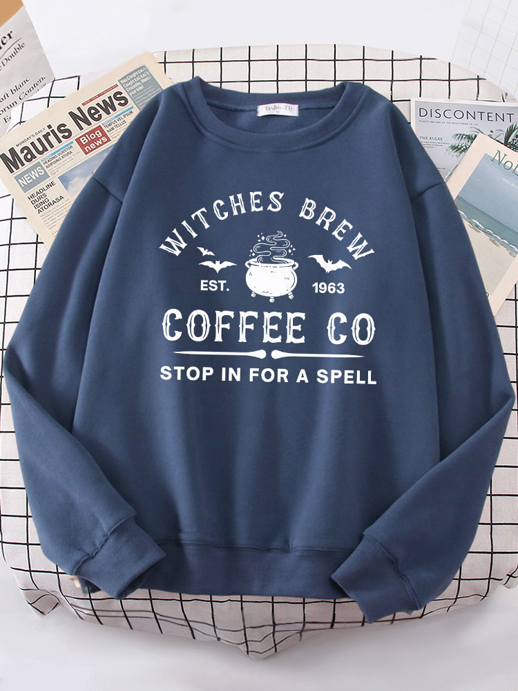 Witches Brew Coffee Letter Printing Simple Solid Color Lette