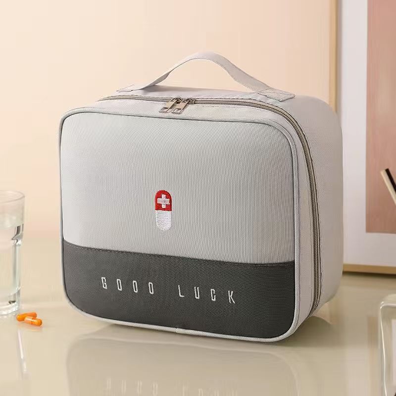 Medizinische Notfalltasche zur Seuchenverhütung, tragbar, für Zuhause und Internat, Aufbewahrungsbox für Medikamente, großvolumige medizinische Notfalltasche, Insulinbox