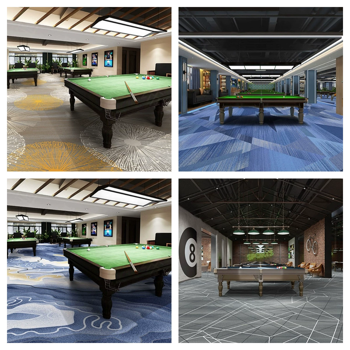 Table carpet, wear-resistant pool for pool hall, 450 gram, polyester, increased thickness