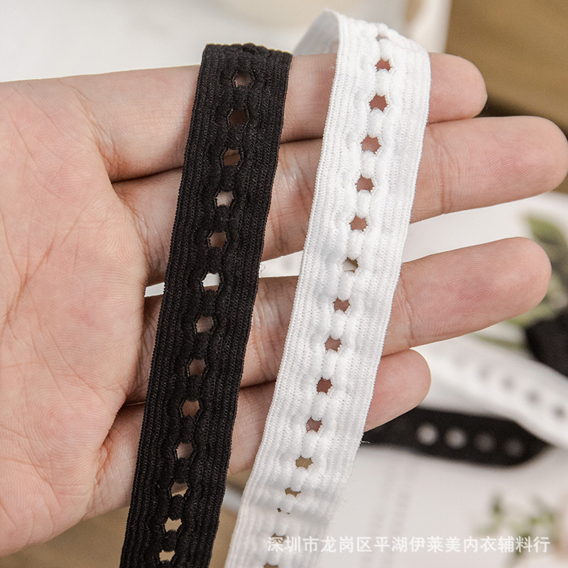 1.8公分锦纶弹力钮门织带 服装内衣玩具服家居服孕妇装调节松紧带