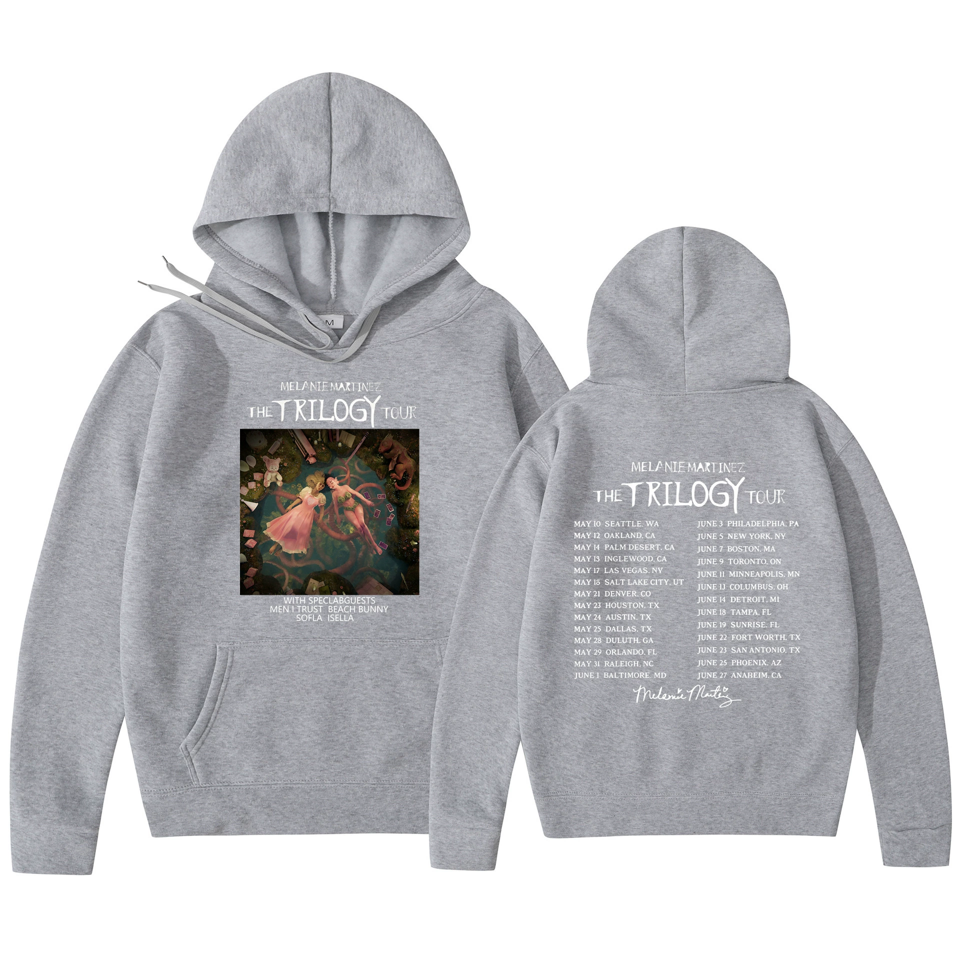 Худи‑пуловер (Foreign Trade) Melanie Martinez «The Trilogy Tour» с принтом, унисекс, размеры S–3XL