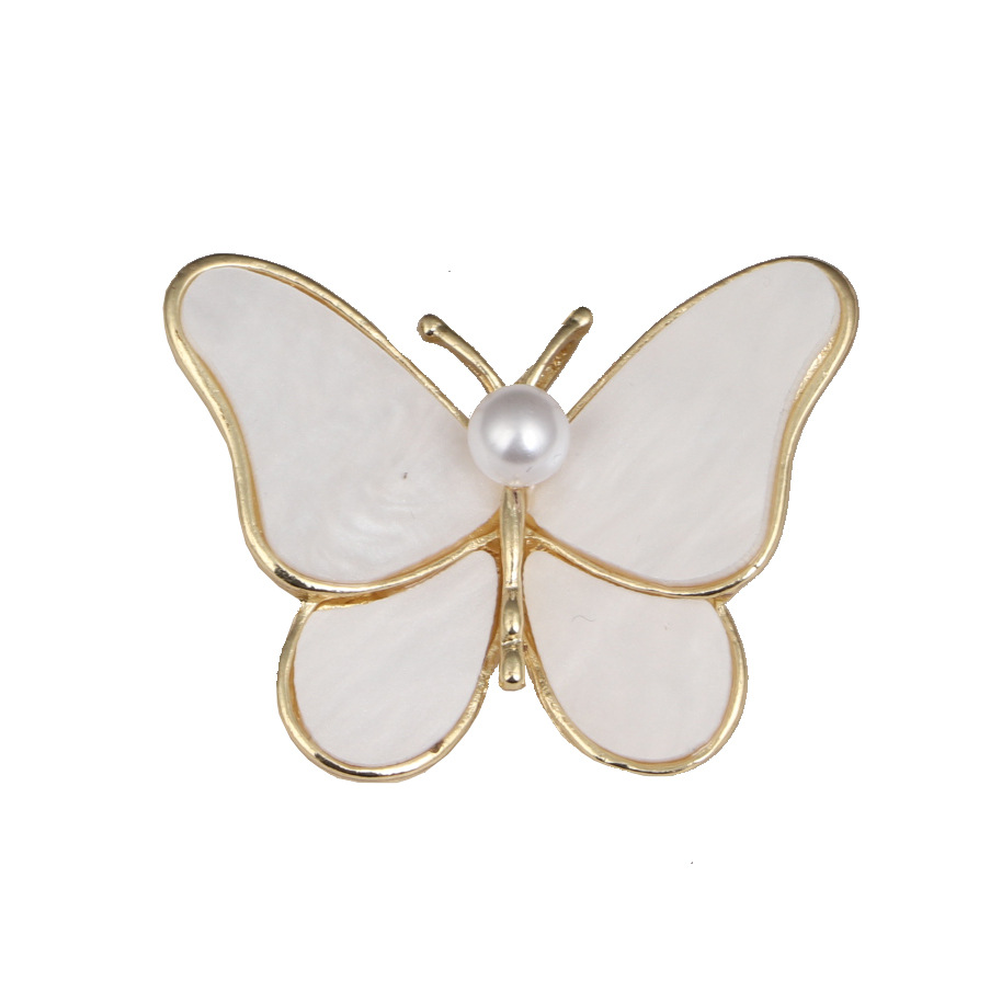 Broche papillon pour femme, design haut de gamme, transformable en corsage, épingle à perle, fermoir anti-dévoilement._voghion.com