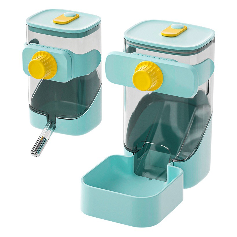 Gato jaula automática bebedor colgante jaula dispensador Alimentador automático perro traje mascotas suministros