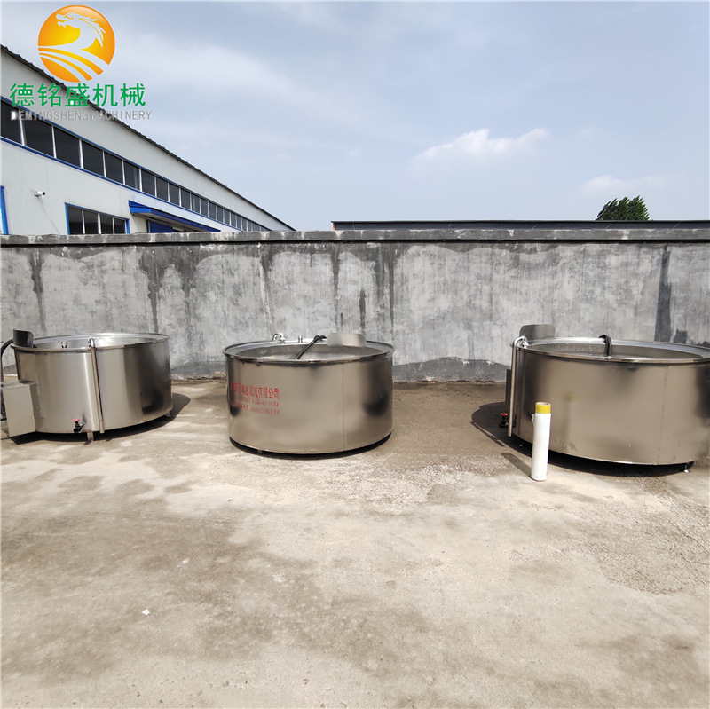 格尔木市化松香机器 圆形松香锅批发价格 德铭盛猪头拔毛机器