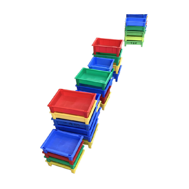 现货供应安微山东塑料物料盒 高脚物料盒加厚物料盒 带脚电池箱