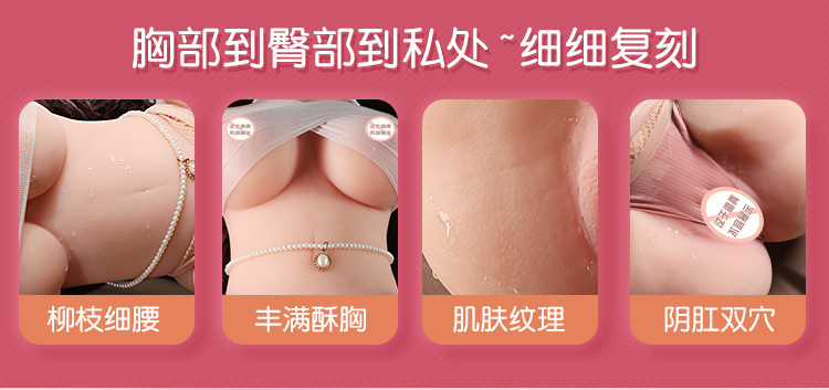 Jiuai Male Masturbation Toy Half-Body Inverted Mold TPE Doll with Hip Mold — detail image 2