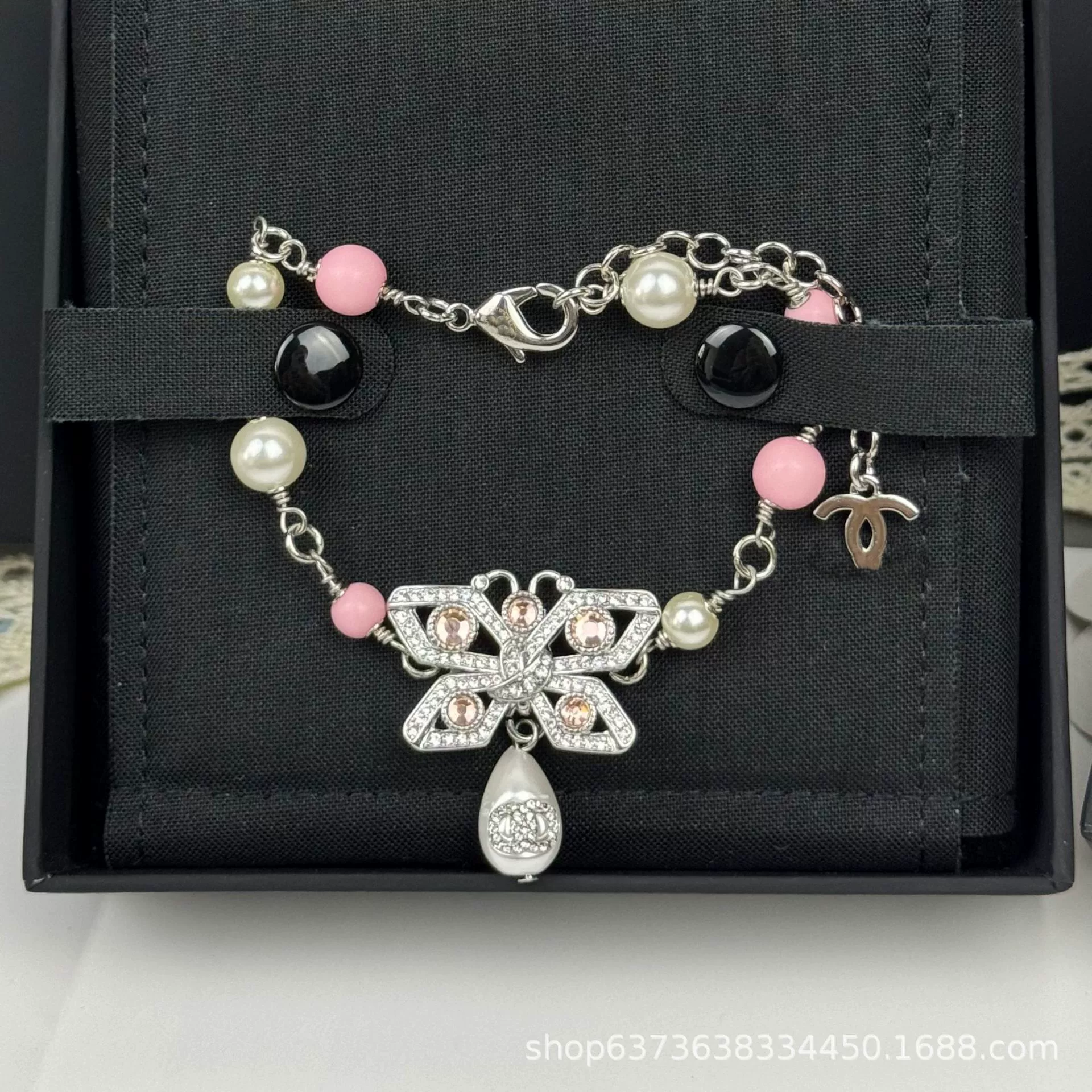 Свежий милый маленький дизайн браслета с буквами, стиль Chanel, сезонный тренд