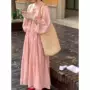 新款宽松大码纯色连衣裙
