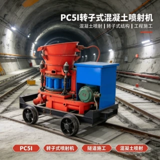 PC5I转子式混凝土喷射机矿山井下边坡混凝土喷护喷浆设备
