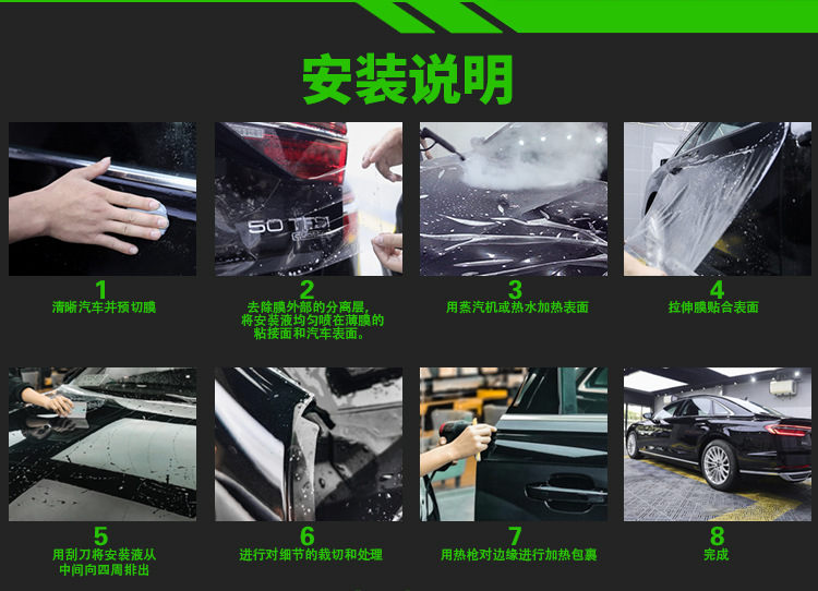 Car Tpu Paint Protective Film Self-Repair Anti-Scratch and Brightening Full Car Film Manufacturer Wholesale Resistant to Yellowing and Transparent