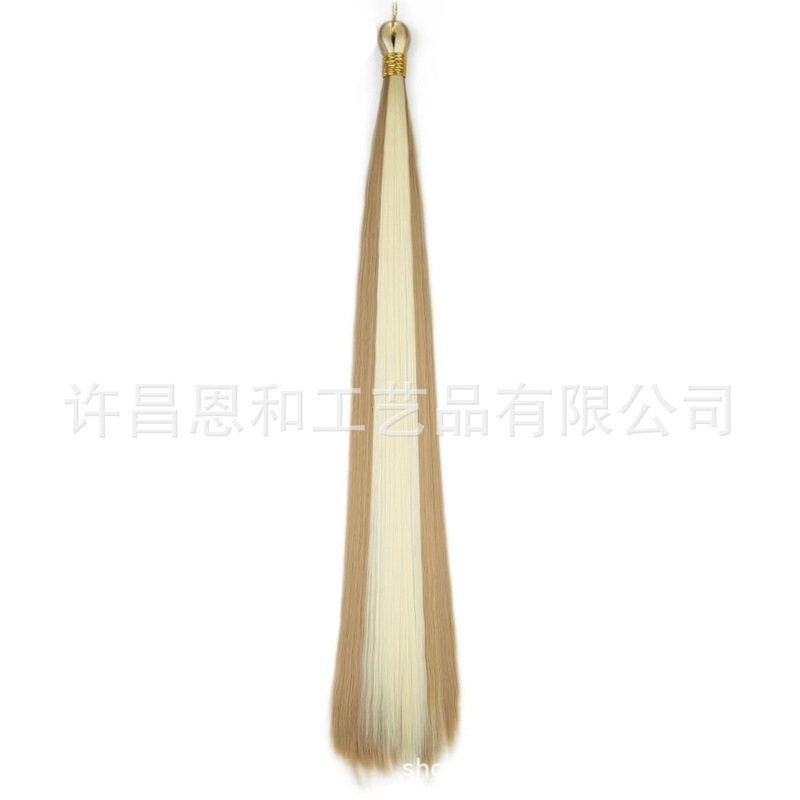 跨境欧美无痕接发脏辫长直发发把高温丝假发straight bulk hair|undefined
