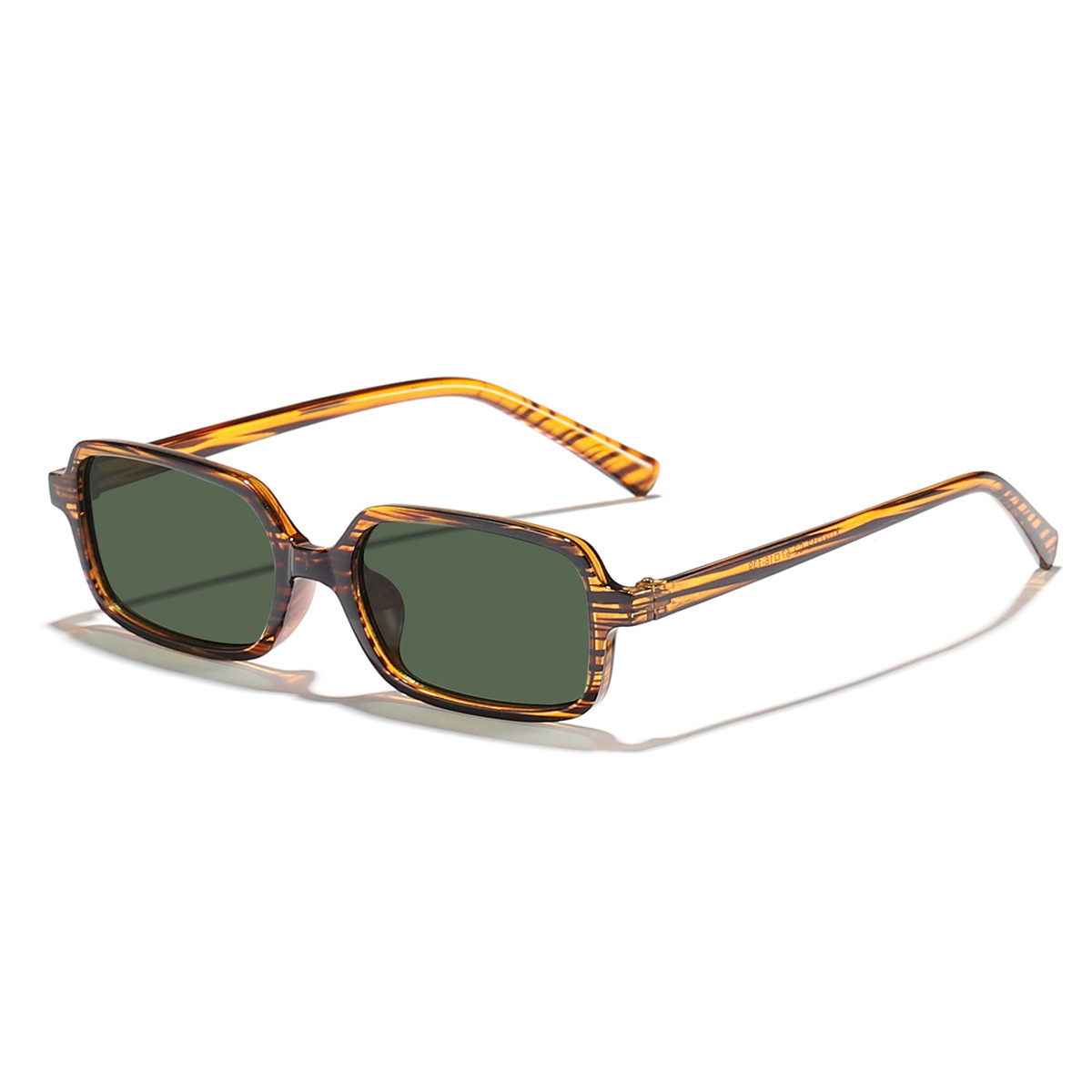 Nuevo estilo transfronterizo europeo y americano retro montura pequeña parasol rectangular gafas de sol personalidad femenina tiro callejero forma cóncava gafas de marco de miopía